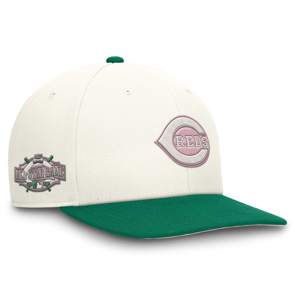  Cincinnati Reds Nike Sail Pro Performance Snapback Hat - Cream/Green