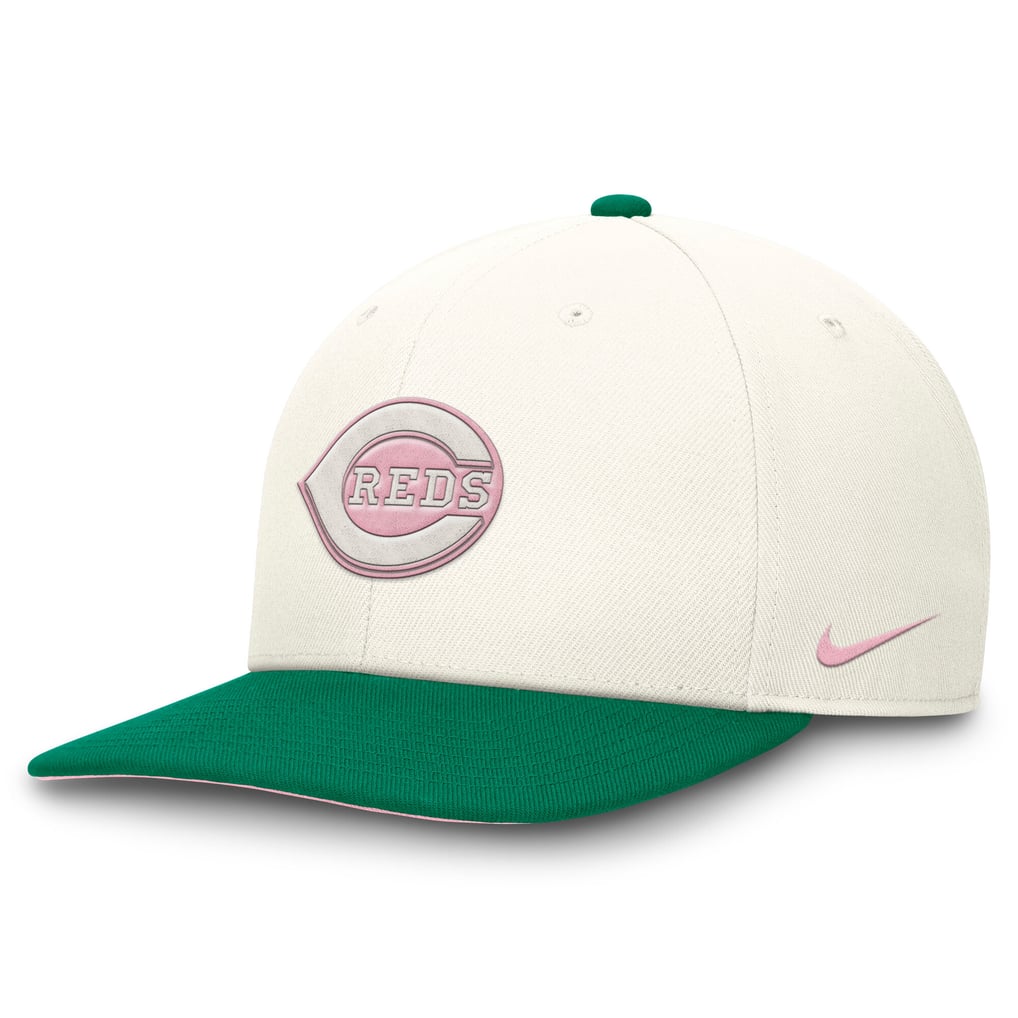  Cincinnati Reds Nike Sail Pro Performance Snapback Hat - Cream/Green