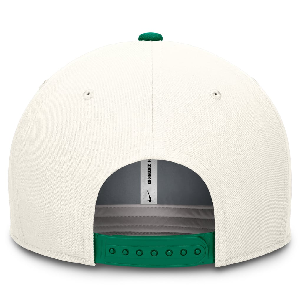  Cincinnati Reds Nike Sail Pro Performance Snapback Hat - Cream/Green