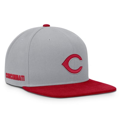 Cincinnati Reds Nike Primetime Pro Dri-FIT Snapback Hat - Gray/Red