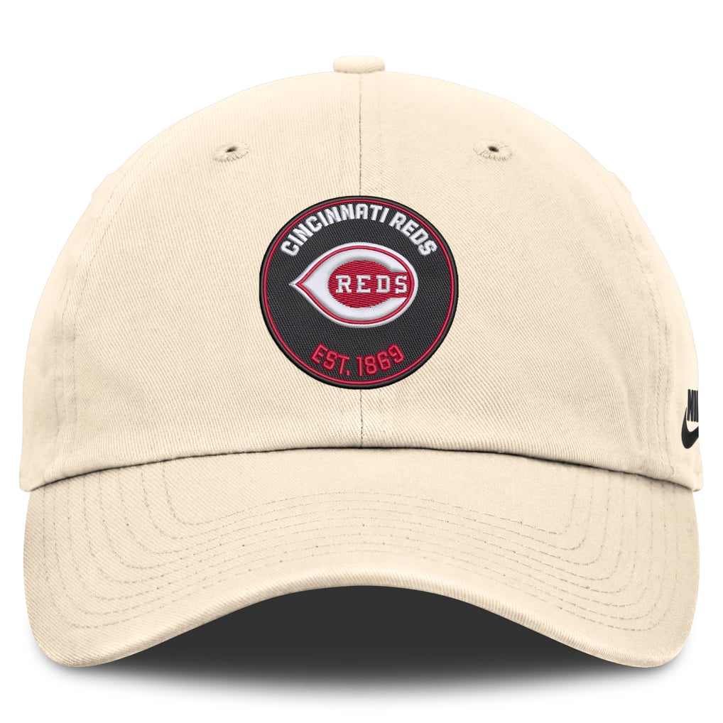 Cincinnati Reds Nike Cooperstown Collection Club Adjustable Hat - Natural