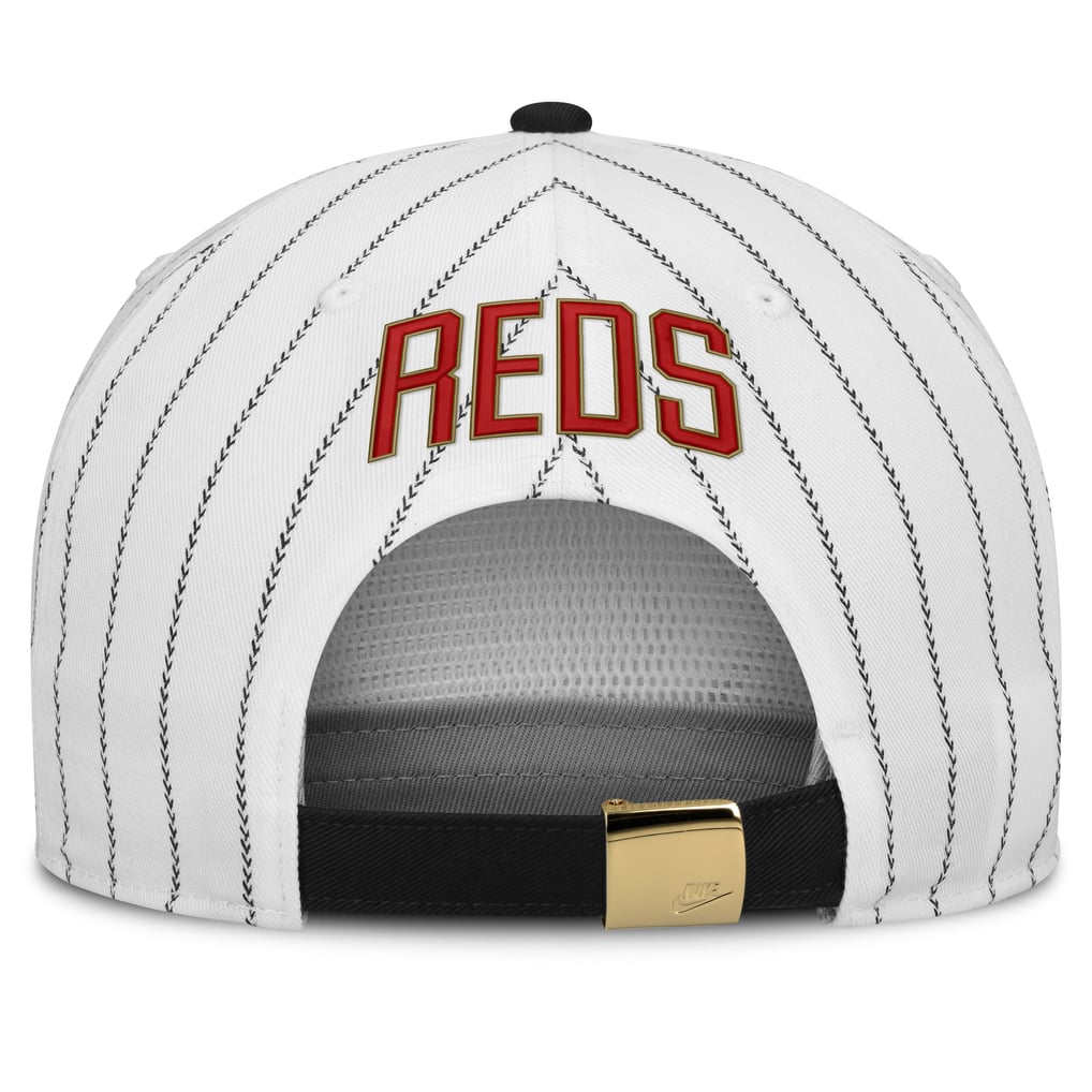 Cincinnati Reds Nike Cooperstown Collection Pro Adjustable Hat - White/Black