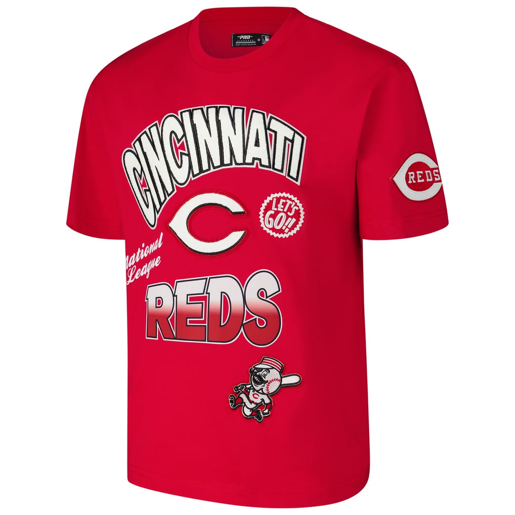 Cincinnati Reds Pro Standard Turn It Up Dropped Shoulder T-Shirt - Red