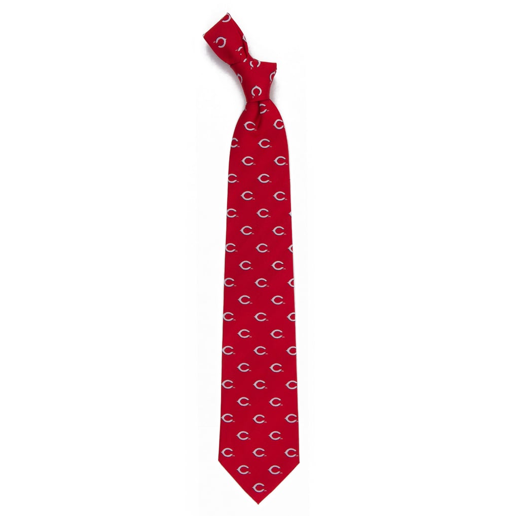 Cincinnati Reds Echo Woven Silk Tie - Red