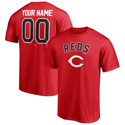 Cincinnati Reds Personalized Team Winning Streak Name & Number T-Shirt - Red