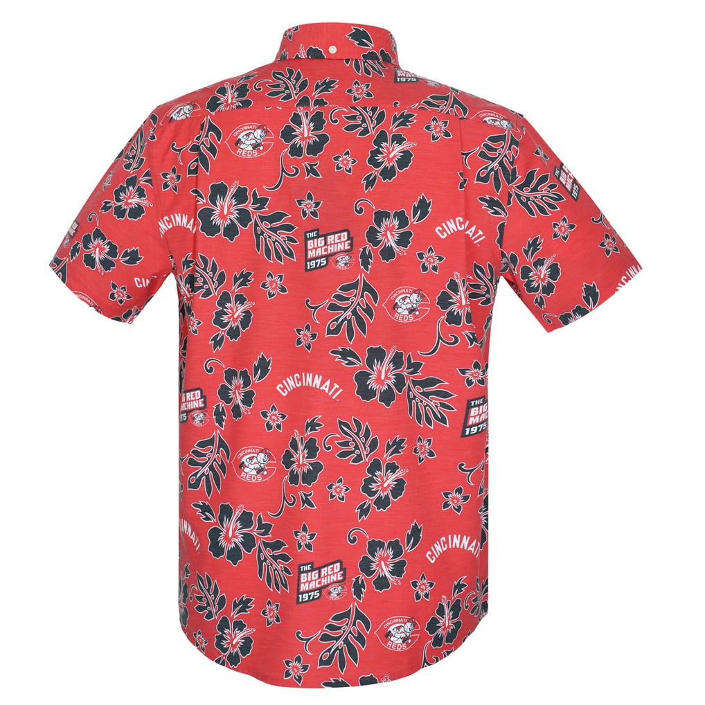  Cincinnati Reds Reyn Spooner Cooperstown Kekai Performance Button-Down Tri-Blend Top - Red