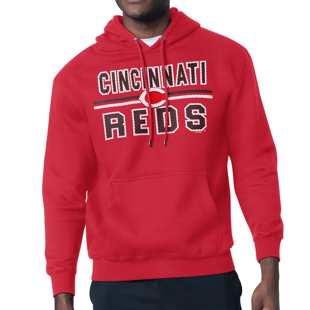 Cincinnati Reds Starter Team Mesh Print Graphic Pullover Hoodie - Red