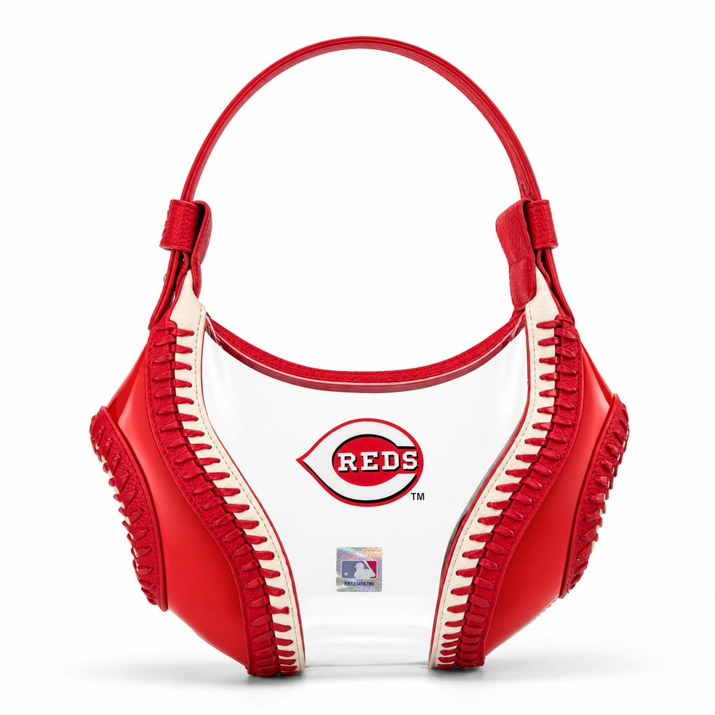 Cincinnati Reds Montana West Clear Slouchy Shoulder Bag