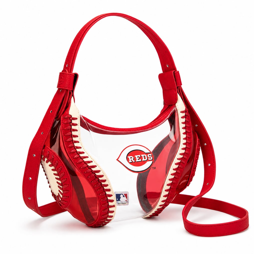 Cincinnati Reds Montana West Clear Slouchy Shoulder Bag
