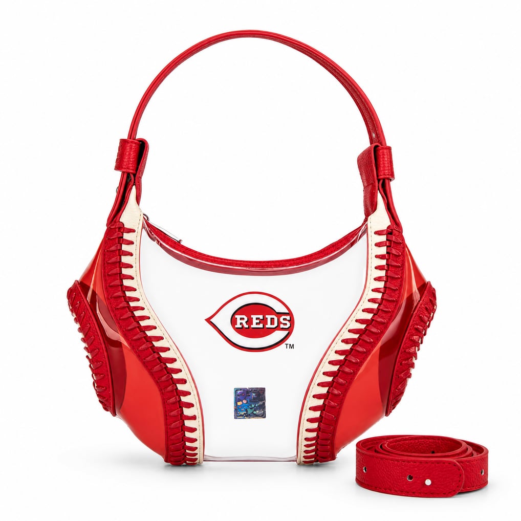 Cincinnati Reds Montana West Clear Slouchy Shoulder Bag