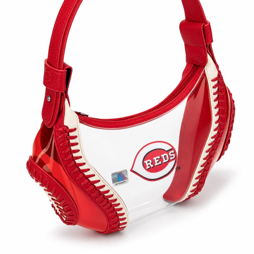 Cincinnati Reds Montana West Clear Slouchy Shoulder Bag