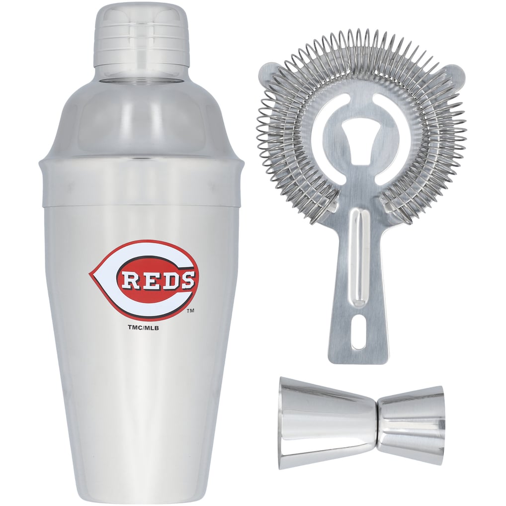Cincinnati Reds The Memory Company Stainless Steel Shaker, Strainer & Jigger Set