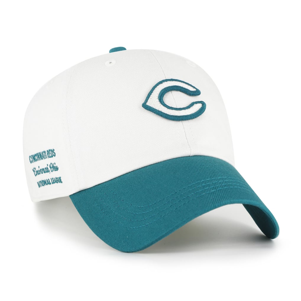 Cincinnati Reds '47 Unisex Contemporary Tonal Clean Up Adjustable Hat - White/Teal