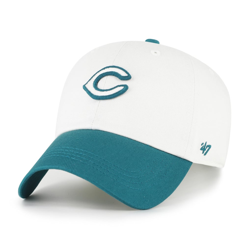 Cincinnati Reds '47 Unisex Contemporary Tonal Clean Up Adjustable Hat - White/Teal