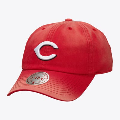 Cincinnati Reds Mitchell & Ness Unisex 1904 Soft Wash Adjustable Hat - Red