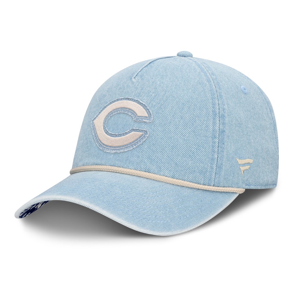  Cincinnati Reds Fanatics Women's Roped Adjustable Hat - Denim