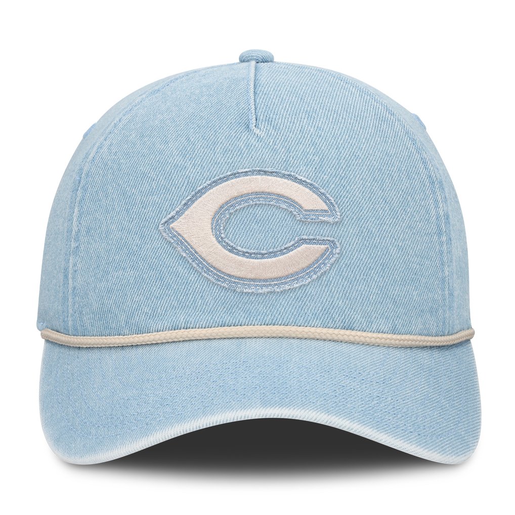  Cincinnati Reds Fanatics Women's Roped Adjustable Hat - Denim