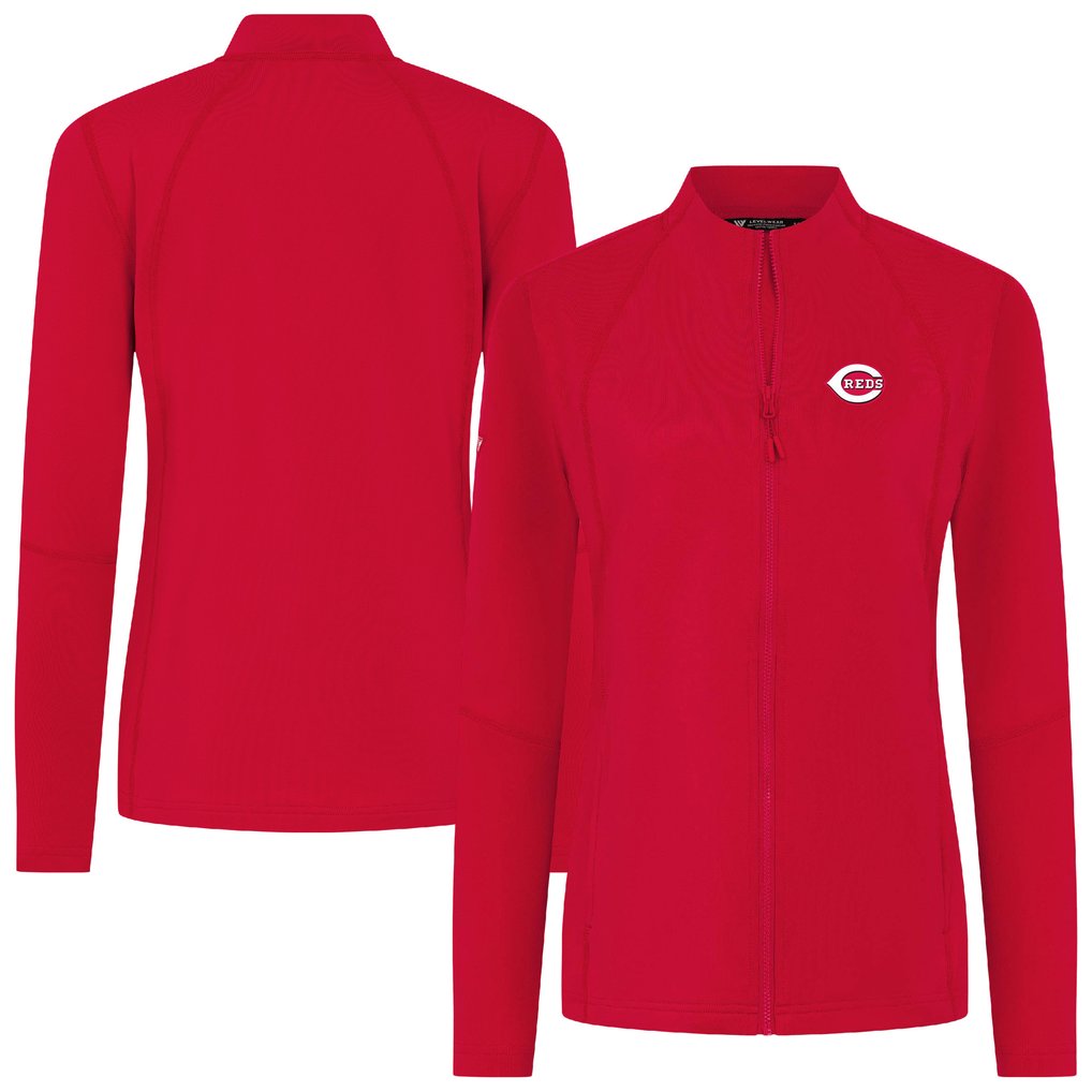 Cincinnati Reds Levelwear Women's Mesa Insignia 2.0 Full-Zip Jacket - Red