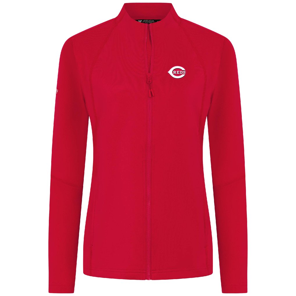 Cincinnati Reds Levelwear Women's Mesa Insignia 2.0 Full-Zip Jacket - Red