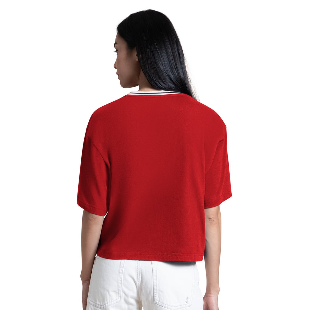  Cincinnati Reds Starter Women's Ace Cropped T-Shirt - Red