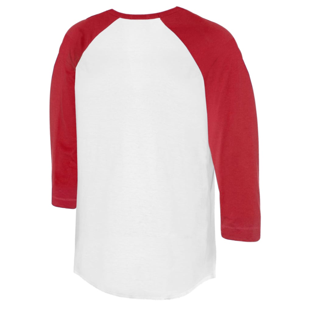 Cincinnati Reds Tiny Turnip Women's Base Stripe 3/4-Sleeve Raglan T-Shirt - White/Red