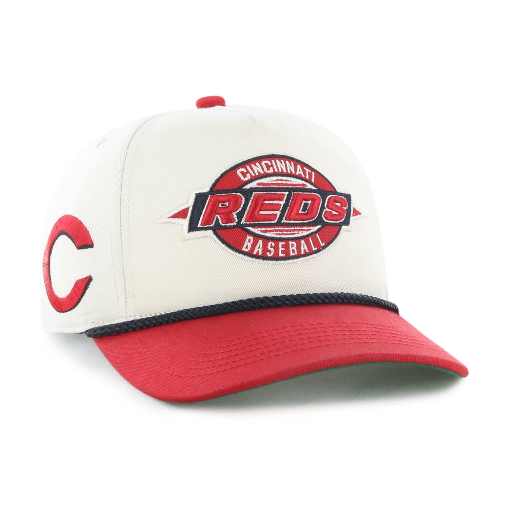 Cincinnati Reds '47 Youth Frame Out Hitch Adjustable Hat - Natural/Red