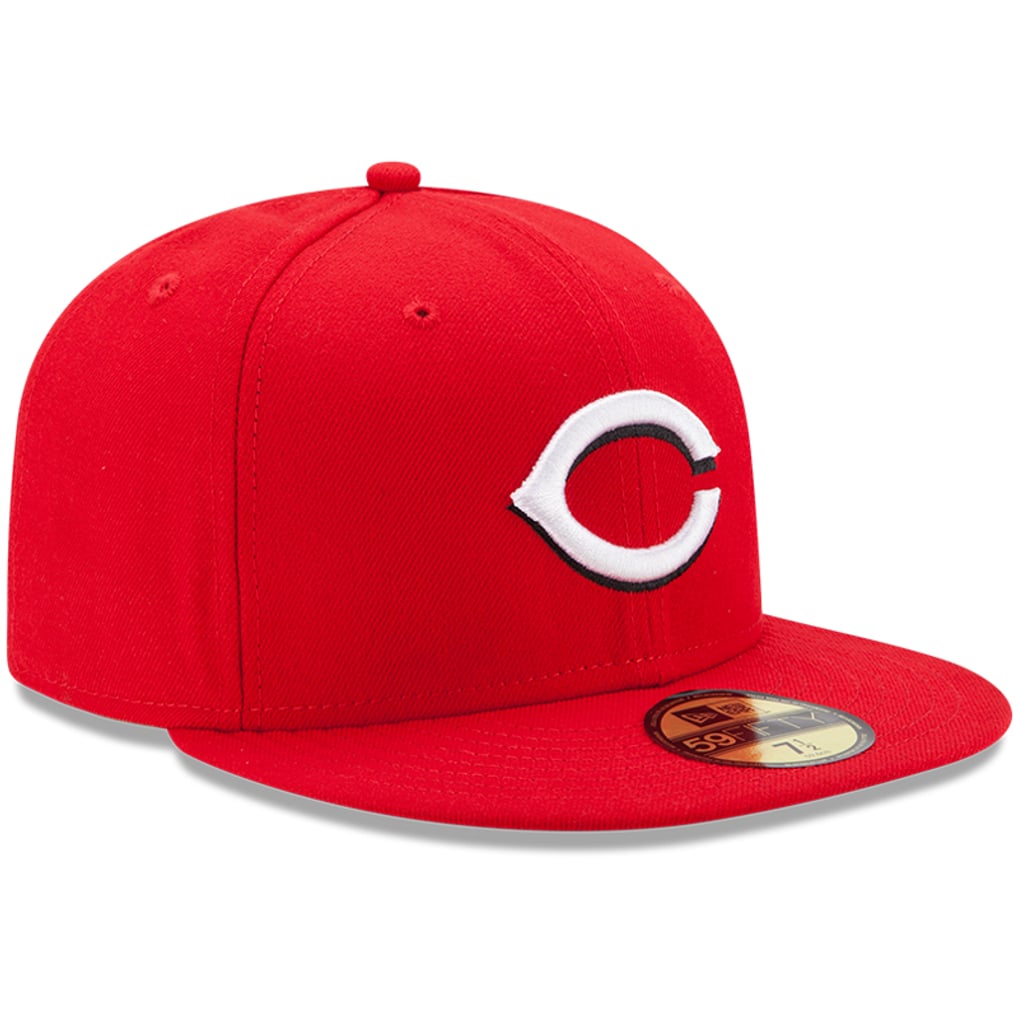 Cincinnati Reds New Era Youth Authentic Collection On-Field Home 59FIFTY Fitted Hat - Red