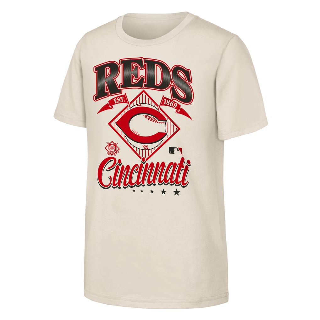  Cincinnati Reds Outerstuff Youth Triple Hit T-Shirt - Natural