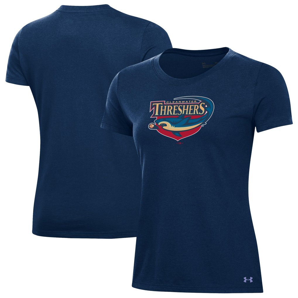Clearwater Threshers Under Armour Women's Performance T-Shirt - Navy