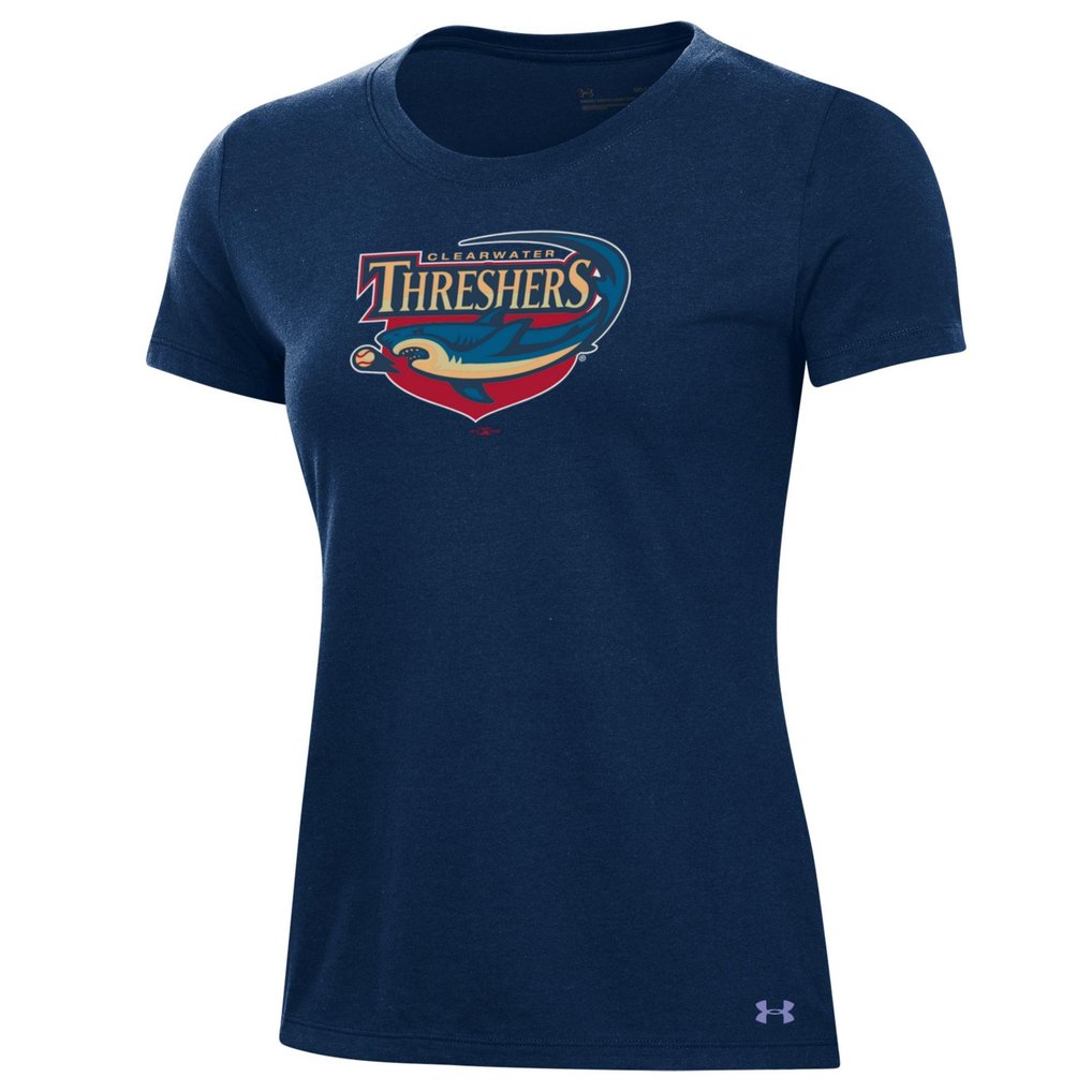 Clearwater Threshers Under Armour Women's Performance T-Shirt - Navy