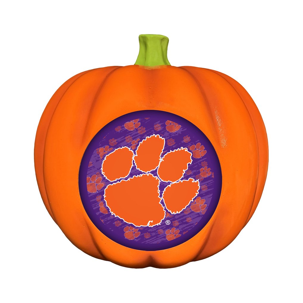 Clemson Tigers 3D Resin Pumpkin