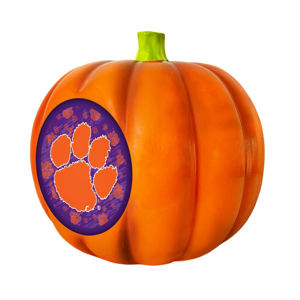 Clemson Tigers 3D Resin Pumpkin