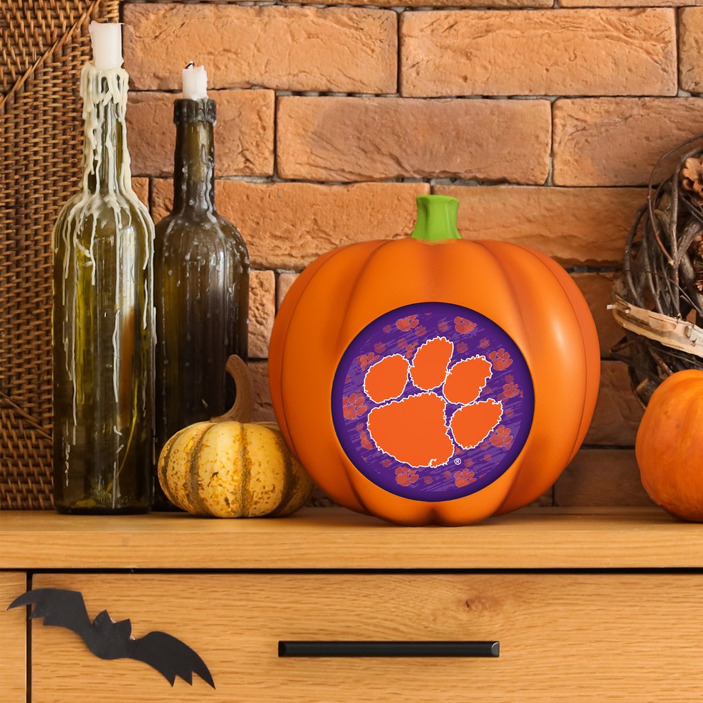 Clemson Tigers 3D Resin Pumpkin