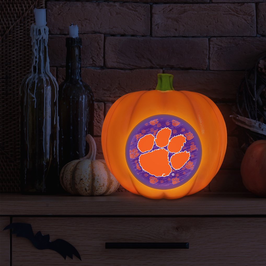 Clemson Tigers 3D Resin Pumpkin