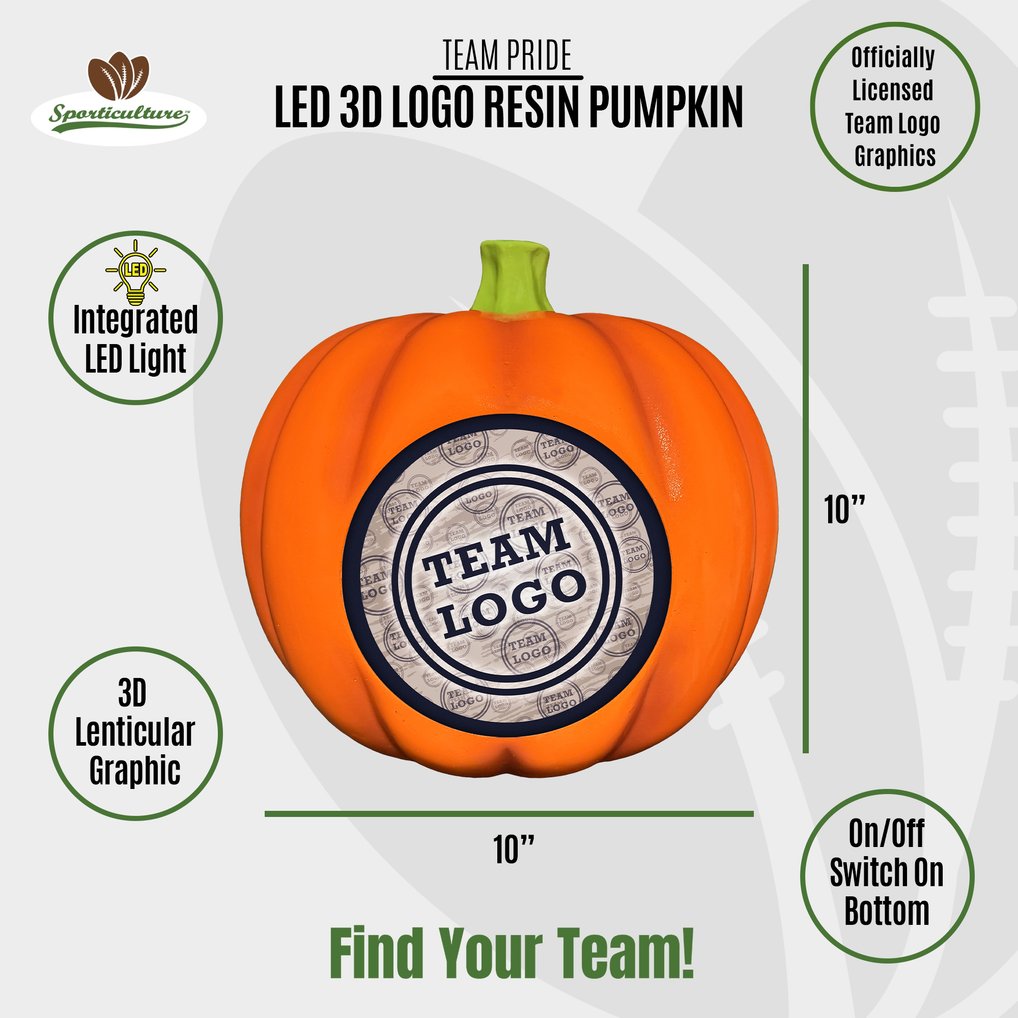 Clemson Tigers 3D Resin Pumpkin