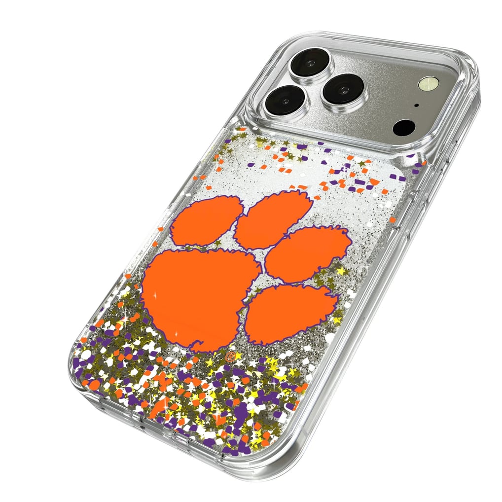 Clemson Tigers iPhone Glitter Confetti Design Case