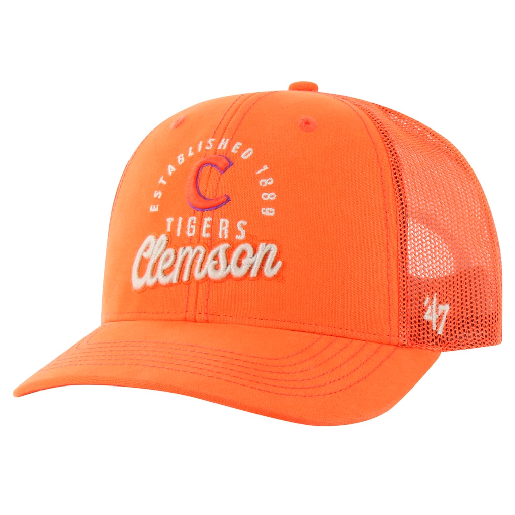 Clemson Tigers '47 Pitstop Trucker Adjustable Hat - Orange