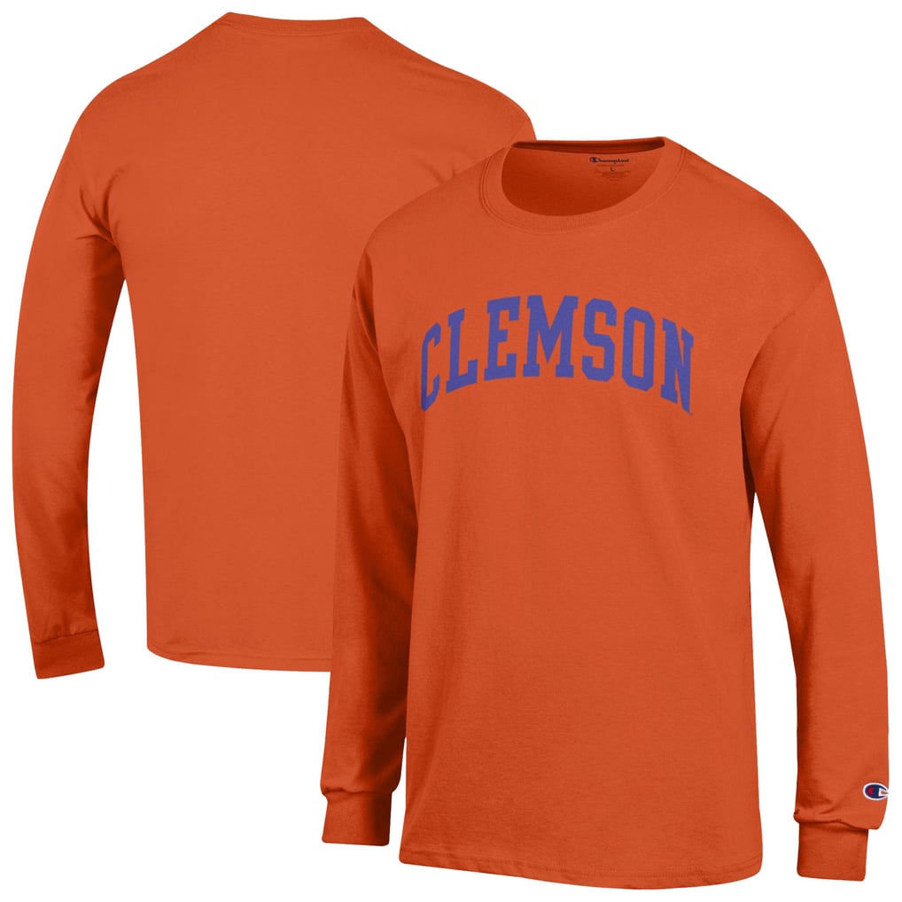  Clemson Tigers Champion Basic Arch Long Sleeve T-Shirt - Orange