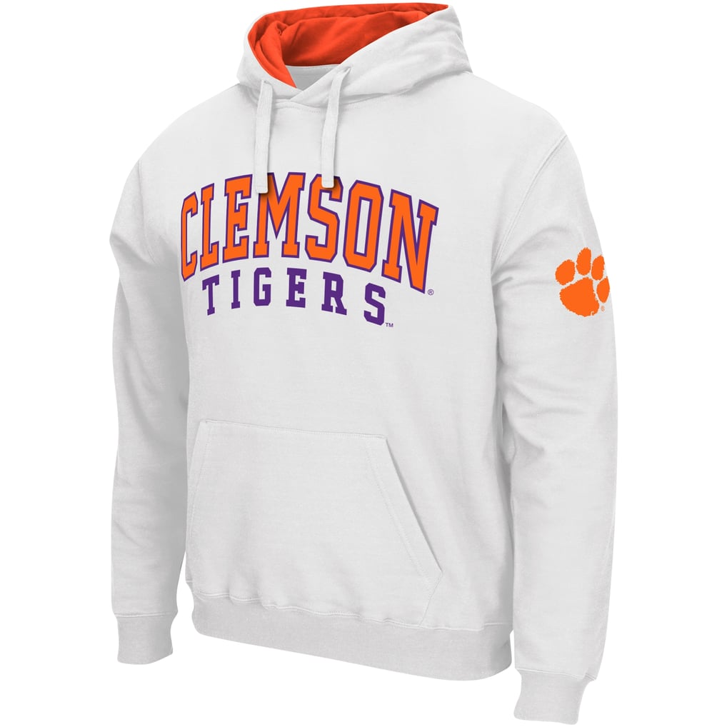 Clemson Tigers Colosseum Double Arch Pullover Hoodie - White
