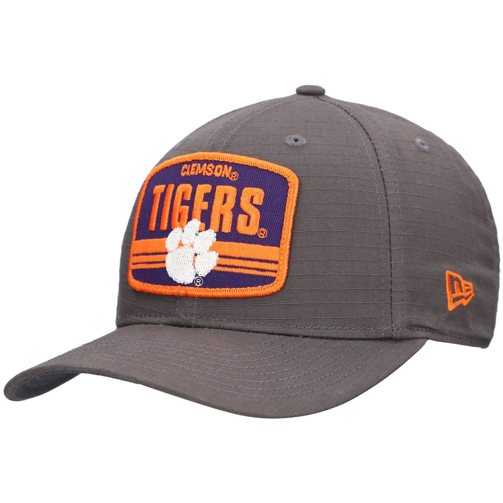 Clemson Tigers New Era Team Elevated 9SEVENTY Stretch-Snap Adjustable Hat - Charcoal