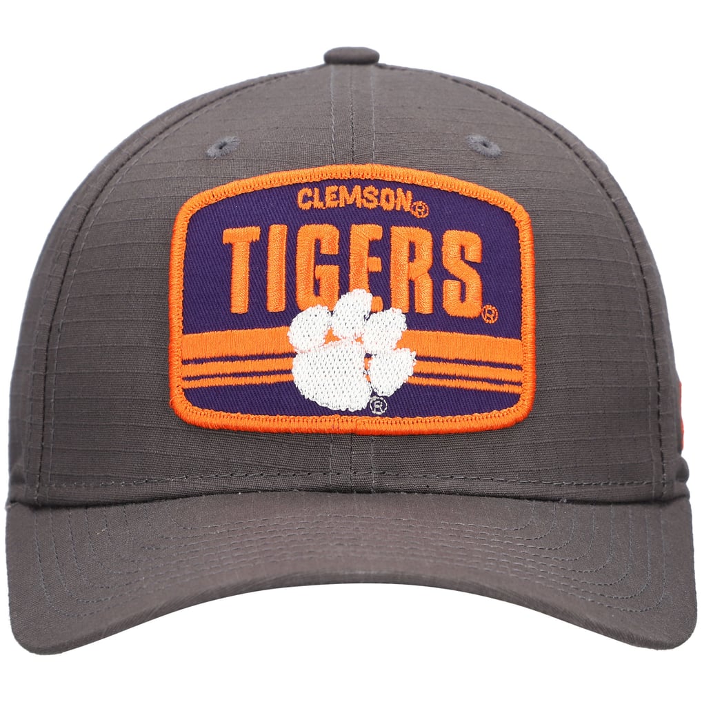 Clemson Tigers New Era Team Elevated 9SEVENTY Stretch-Snap Adjustable Hat - Charcoal