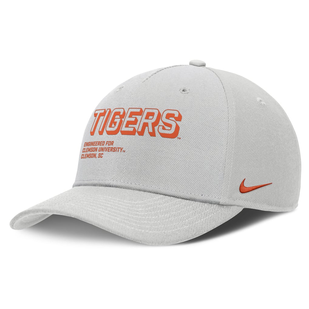 Clemson Tigers Nike 2025 Sideline Dust Pinched Rise Adjustable Hat - Gray
