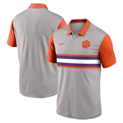 Clemson Tigers Nike Vapor Dri-FIT Polo - Gray/Orange