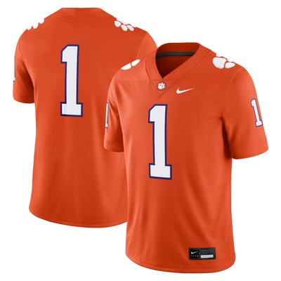 #1 Clemson Tigers Nike Game Jersey - Orange