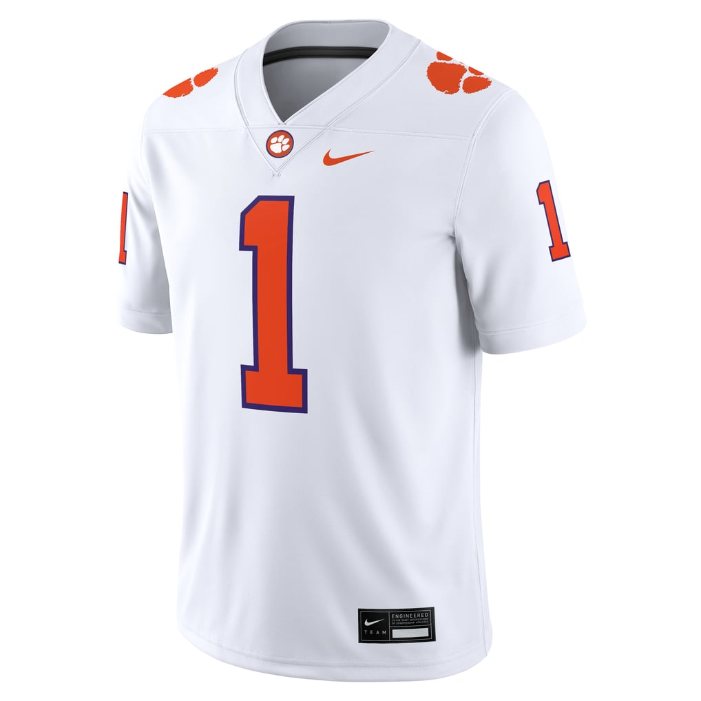 #1 Clemson Tigers Nike Game Jersey - White