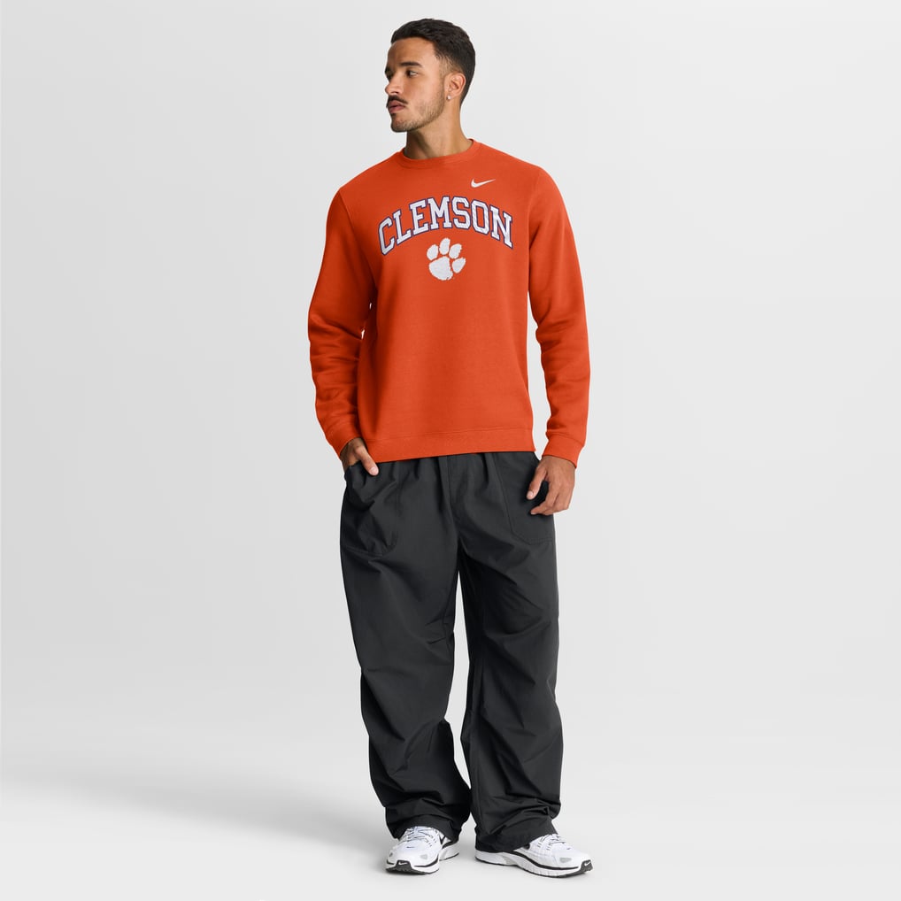Clemson Tigers Nike Arch Pullover Sweatshirt - Orange
