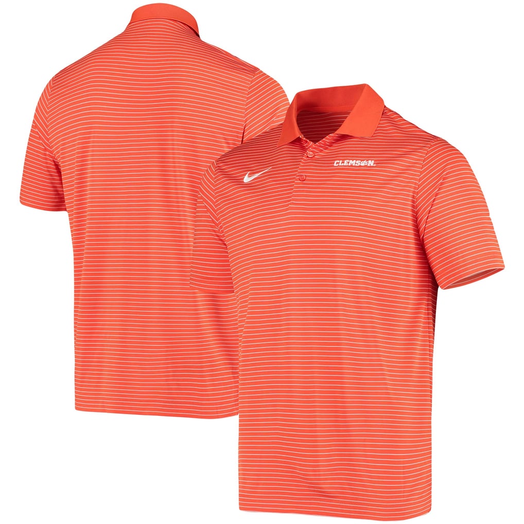 Clemson Tigers Nike Stadium Stripe Team Performance Polo - Orange