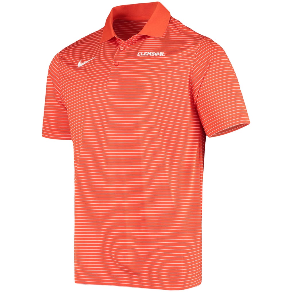 Clemson Tigers Nike Stadium Stripe Team Performance Polo - Orange
