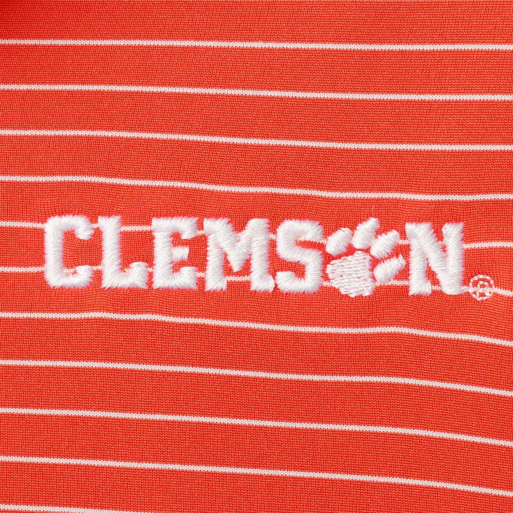 Clemson Tigers Nike Stadium Stripe Team Performance Polo - Orange
