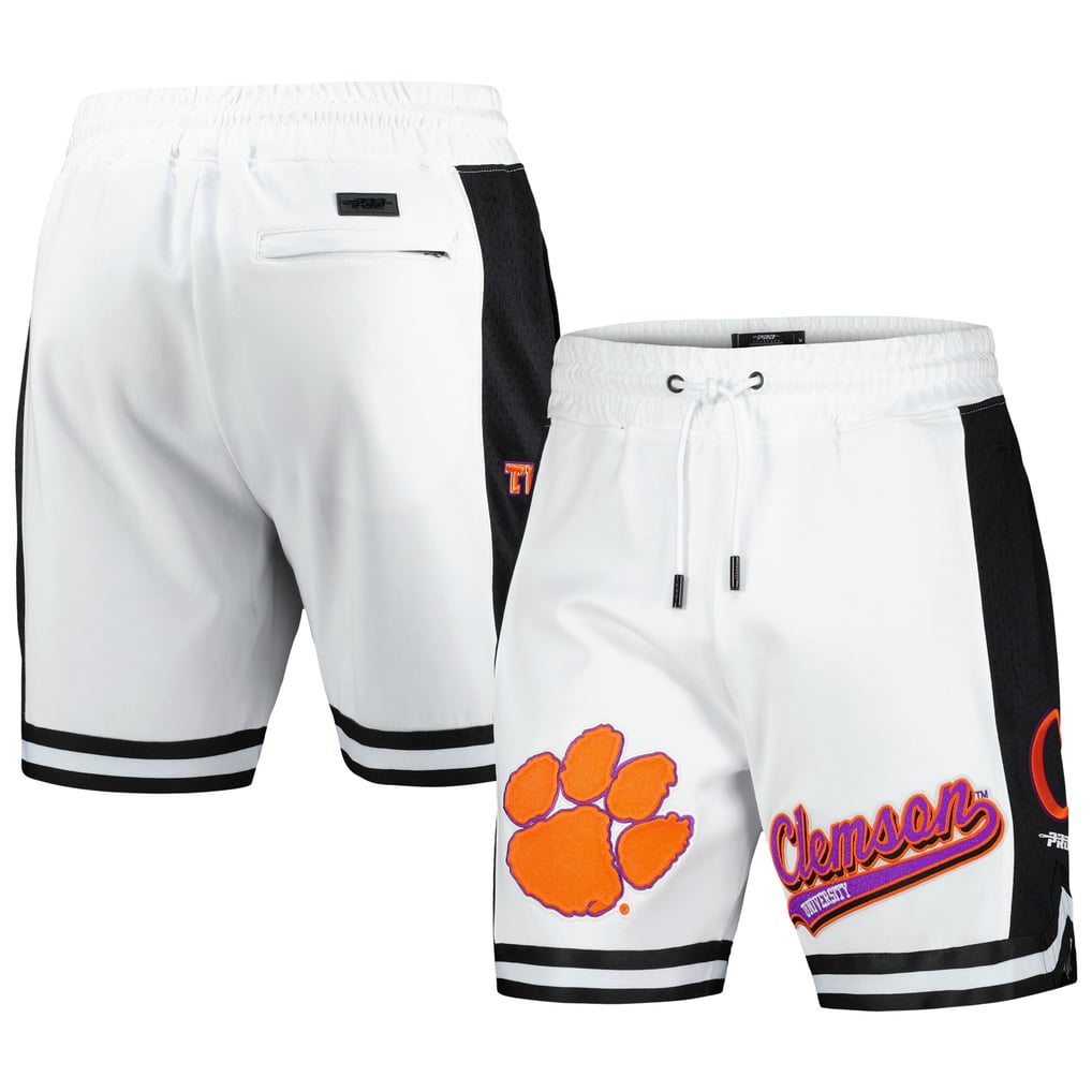 Clemson Tigers Pro Standard Script Tail DK 2.0 Shorts - White